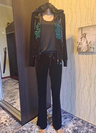 Жіночий спортивний костюм  adidas бархат оригінал2 фото