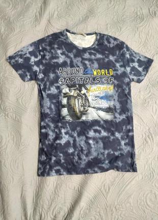 Футболка подростковая в стиле tie-dye 158-164см