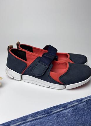 Кожаные легкие мокасины clarks англия