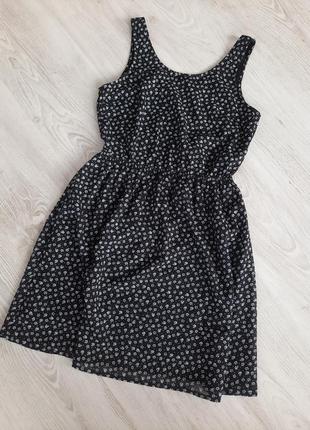 Летние лёгкое платье сарафан в цветочек h&m