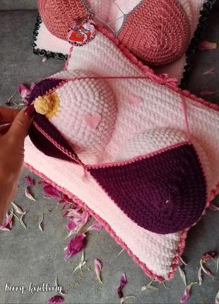 Подушка бюстгальтер handmade