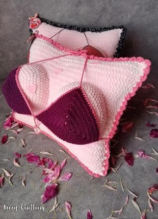 Подушка бюстгальтер handmade2 фото