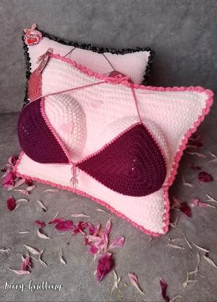Подушка бюстгальтер handmade4 фото