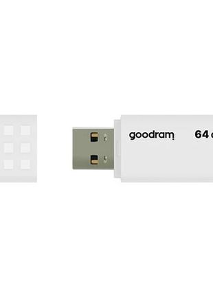 Флеш-накопичувач usb 64gb goodram ume2 white (ume2-0640w0r11)