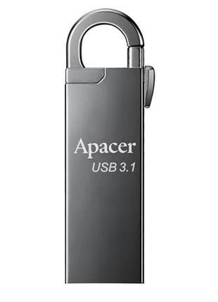 Флеш-накопичувач usb3.1 64gb apacer ah15a black (ap64gah15aa-1)