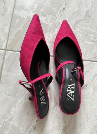 Туфли мюлі zara