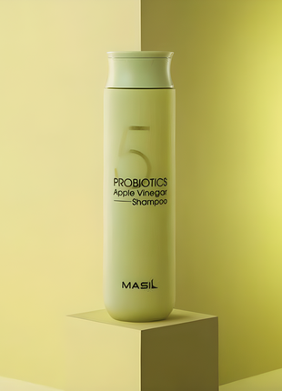 Безсульфатний шампунь з пробіотиками і яблочним оцтом masil 5 probiotics apple vinegar shampoo, 300m