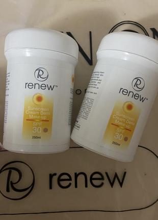 Renew spf 30 renew whitening sunscreen cream make up 10 ml