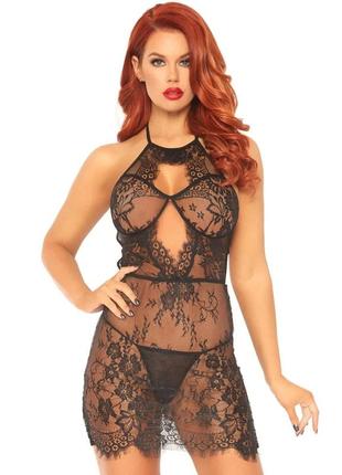 Комплект нижнего белья leg avenue lace black s 18+
