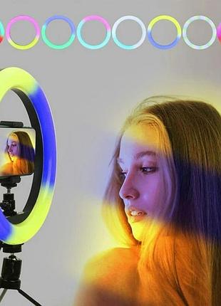 Кольцевая led лампа для селфи mj26 rgb