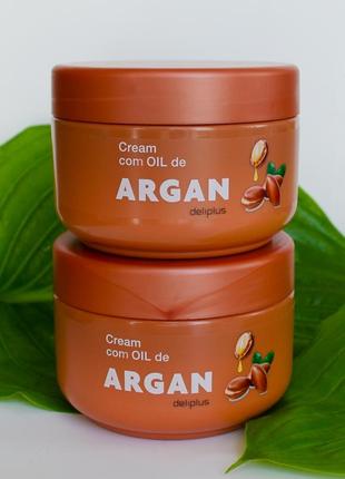Крем для тела deliplus argan питательный с аргановым маслом 250 мл