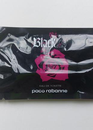 Жіноча туалетна вода пробник edt paco rabanne black xs for her