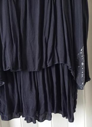 Платье сарафан трикотажный с пайетками h3 фото