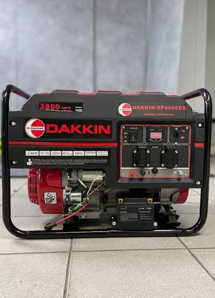 Генератор бензиновый dakkin ep4000, 3 квт с медной обмоткой