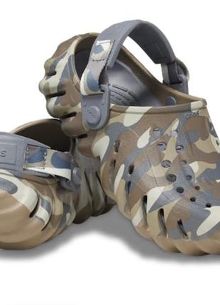 Crocs дитячі kids' echo camo redux clog1 фото