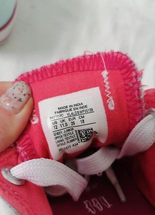 Детские текстильные базовые кеды, конверсы на девочку