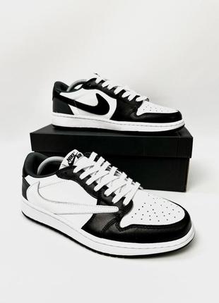 Кросівки nike air jordan 30cm 1 low x travis scott (cactus jack) білі