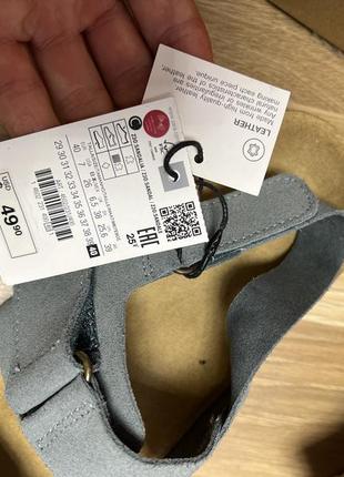 Шикарні босоніжки zara, сандалі натуральна шкіра, ортопедичні3 фото