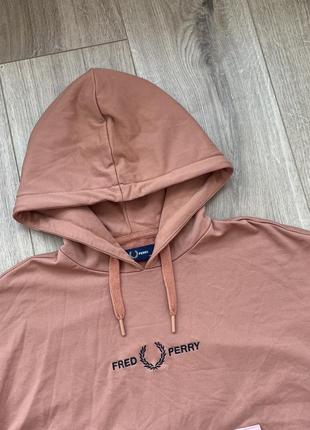Стильное худи fred perry colour block hooded sweatshirt3 фото