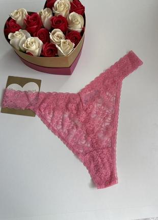 Новые кружевные трусики стринги от h&amp;m 💙💛 сток