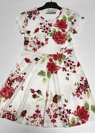 Платье платье с цветами на девочку