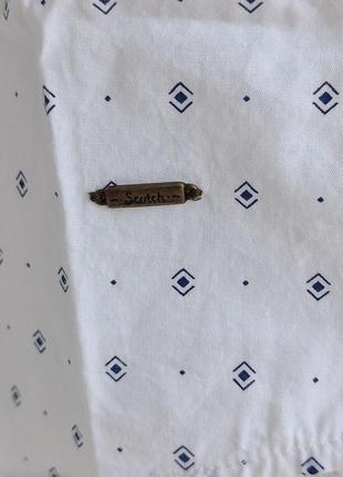 Мужская рубашка regular scotch & soda amsterdam couture белый