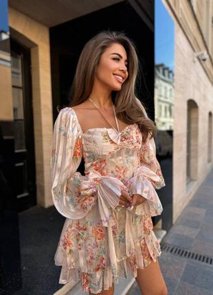 Неймовірна шифонова сукня в ніжно-персиковому кольорі💓♥️питайте наявність перед замовленням!❤️