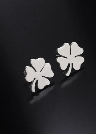 Серьги из стали на удачу