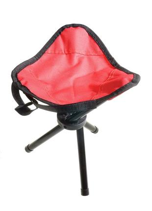 Складаний стілець тринога supretto 60270001, червоний3 фото