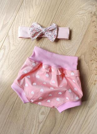Блумеры и повязка для девочки