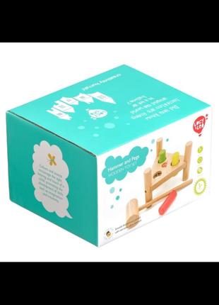 Деревянная стучалка lucy &amp; leo треугольник 0+