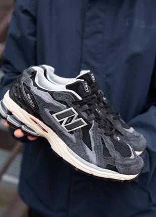 Мужские кроссовки нью беланс 1906д / new balance 1906d protection pack black grey
