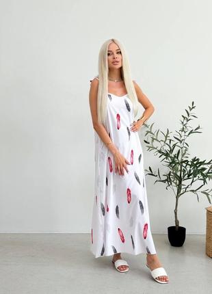 Женское платье длинное легкое,женское платье на брителях, сарафан, платье на лето легкое оверсайз леопард