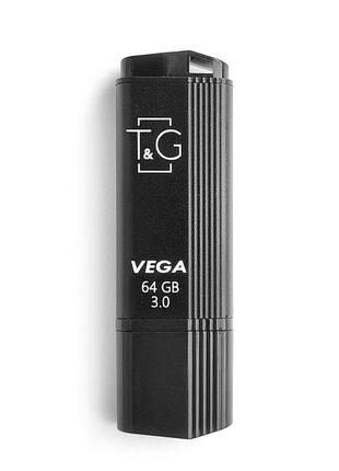 Флеш-накопичувач usb3.0 64gb t&g 121 vega series black (tg121-64gb3bk)