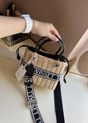 Новая женская плетеная сумка шоппер twinset twin-set5 фото