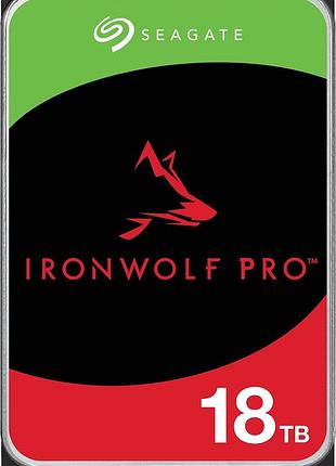 Накопичувач hdd sata 18.0tb seagate ironwolf pro 7200rpm 256mb (st18000nt001)