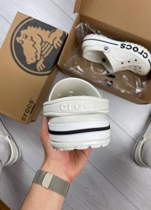 Капці жіночі crocs bayaband білі10 фото