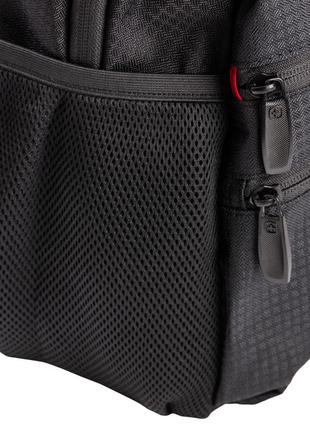 Мужской рюкзак для города suissewin черный дорожный спортивный качественный 32 х 15 х 46 см