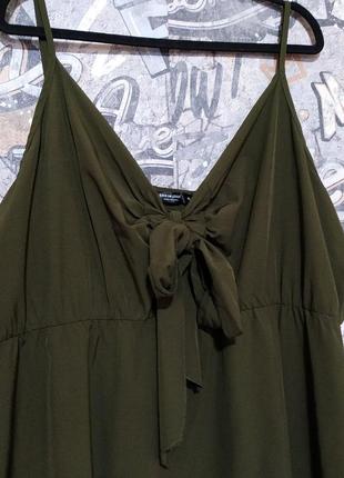 Новый миди сарафан, платье на бретельках от shein, большой размер.4 фото