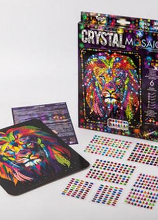 Набор для творчества "crystal mosaic" " лев", crm-01-04
