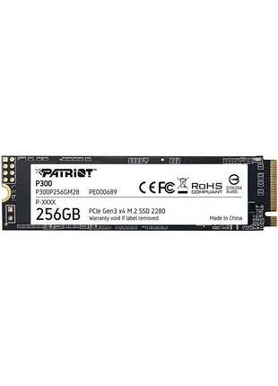 Накопичувач ssd  256gb patriot p300 m.2 2280 pcie 3.0 x4 nvme tlc (p300p256gm28)