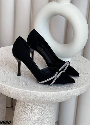 Женские туфли черные7 фото