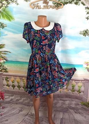 Платье милое шифоновое 44-46р