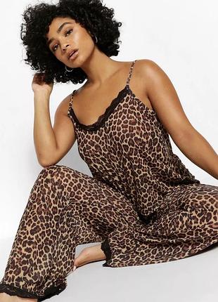 Піжама-сітка принт леопард