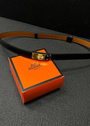Кожаный ремень в стиле hermes