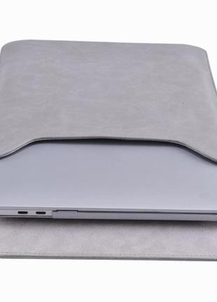 Чохол для macbook ноутбуків bestjing у формі конверта сріблястий3 фото