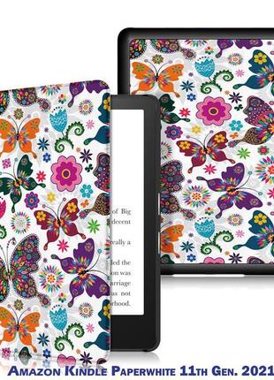 Чохол-книжка becover smart для amazon kindle paperwhite 11th gen. 2021 butterfly (707210)