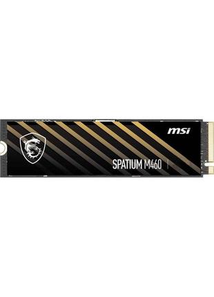 Накопичувач ssd 1tb msi spatium m460 m.2 2280 pcie 4.0 x4 nvme 3d nand tlc (s78-440l930-p83)