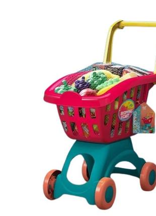 Візок дитячий для супермаркету з продуктами bambi, xg2008