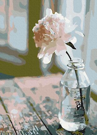 Картина за номерами витончений півонії brushme 30x40см, rbs28245